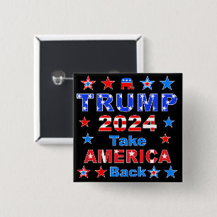 TRUMP 2024 Ta tillbaka AMERICA Knapp