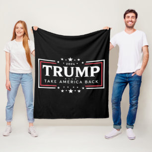 Trump 2024 Ta tillbaka Amerika Fleecefilt