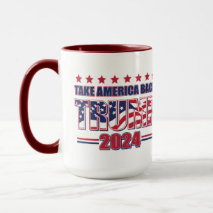 Trump 2024 Ta tillbaka Amerika Mugg