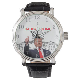Trump 2024 Ta tillbaka Amerika Pappas Hem Armbandsur