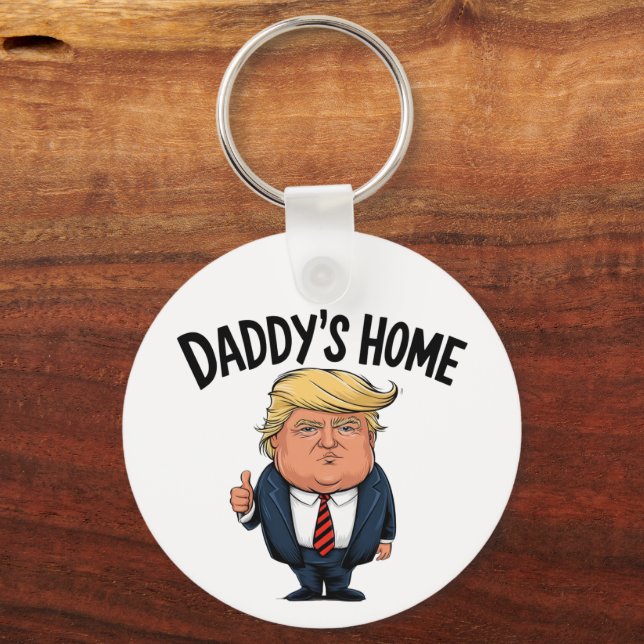 Trump 2024 Ta tillbaka Amerika-Papporna hem Nyckelring (Baksida)