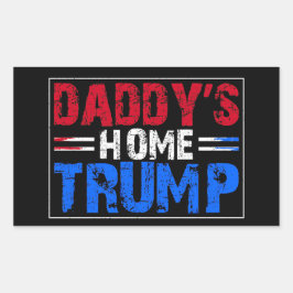 Trump 2024 Ta tillbaka Amerika-Papporna hem Rektangulärt Klistermärke
