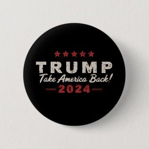 Trump 2024 Ta tillbaka Amerika President 47 USA Knapp