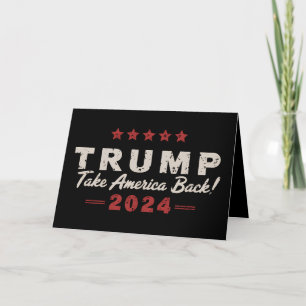 Trump 2024 Ta tillbaka Amerika President 47 USA Tack Kort