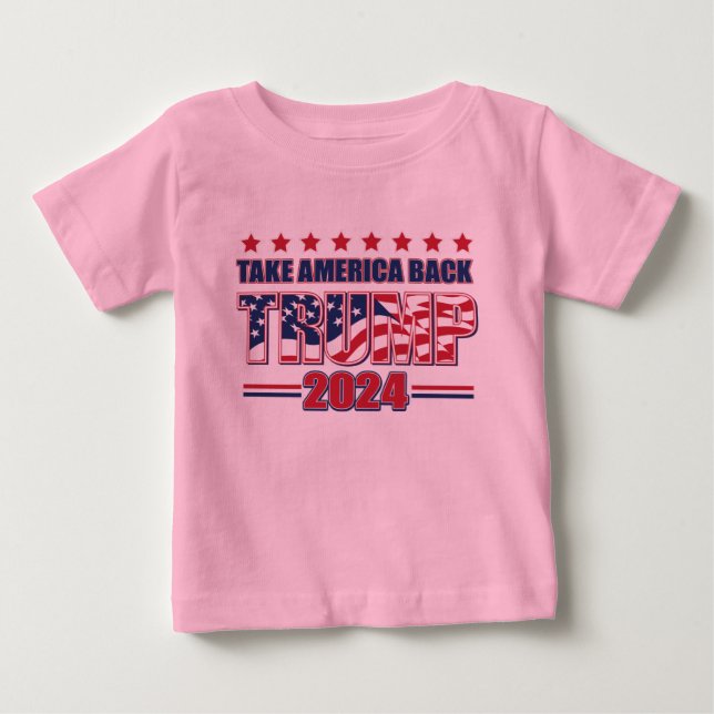 Trump 2024 Ta tillbaka Amerika T Shirt (Framsida)
