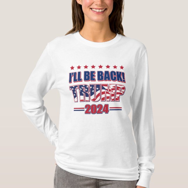 Trump 2024 Ta tillbaka Amerika T Shirt (Framsida)