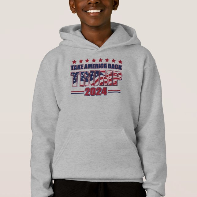Trump 2024 Ta tillbaka Amerika T Shirt (Framsida)