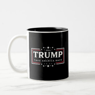 Trump 2024 Ta tillbaka Amerika Två-Tonad Mugg
