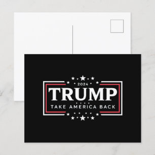 Trump 2024 Ta tillbaka Amerika Vykort