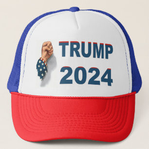Trump 2024 Tagning av USA:s fist Keps