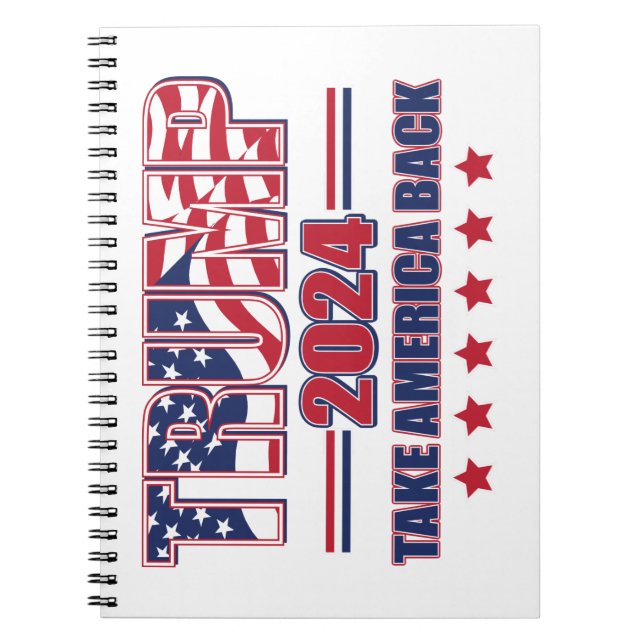 Trump-2024-take-America-back Anteckningsbok (Framsidan)