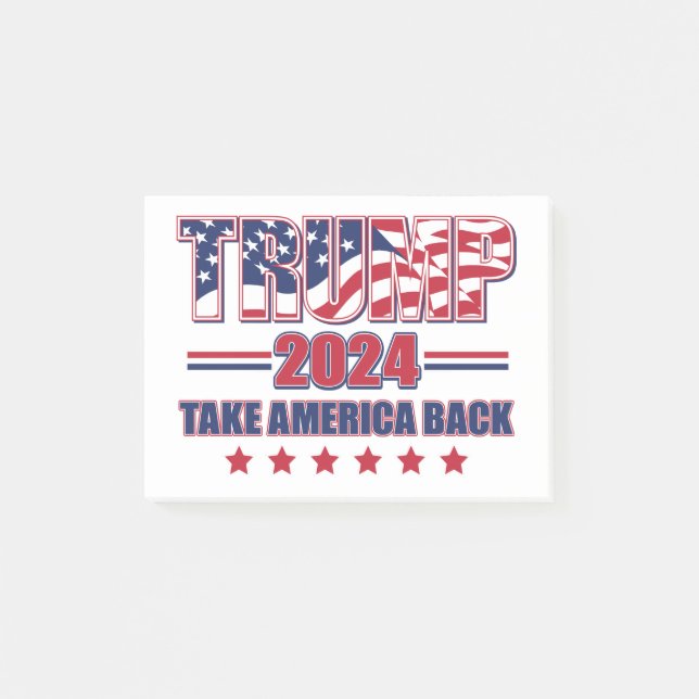 Trump-2024-take-America-back Post-it Block (Framsida)