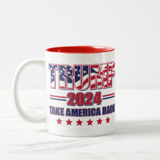 Trump-2024-take-America-back Två-Tonad Mugg