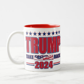 Trump-2024-take-America-back Två-Tonad Mugg