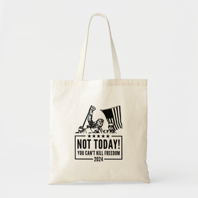 Trump 2024 Tote Bag Tygkasse (Framsidan)