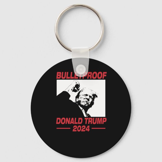 Trump 2024 Trump Rally Trump Ear Donald Trump Pres Nyckelring (Framsida)