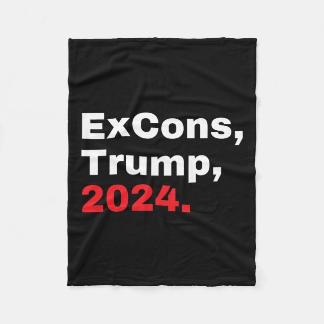 Trump 2024 Trump Vance Fleecefilt (Framsidan)