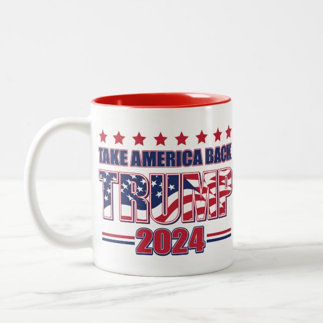 Trump 2024 Två-Tonad mugg (Vänster)