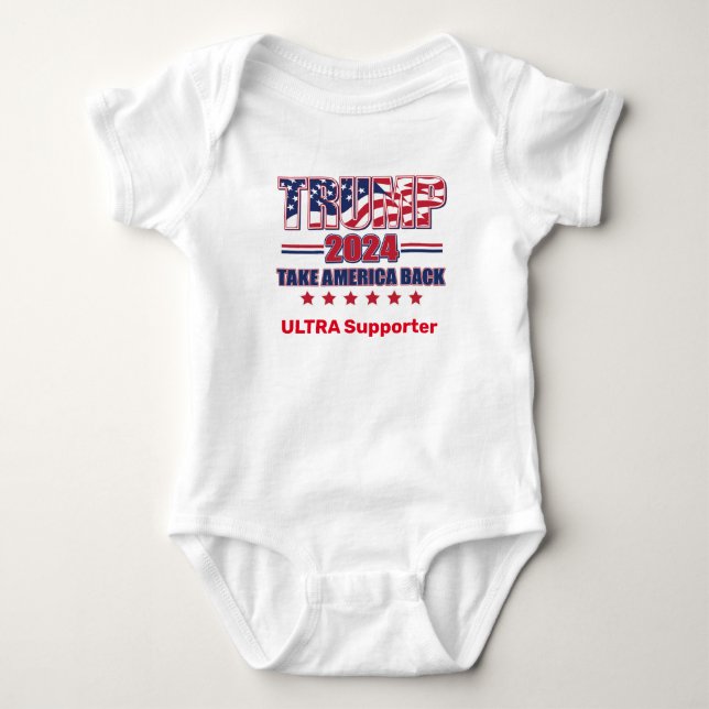 Trump 2024 Ultra Supporter T Shirt (Framsida)