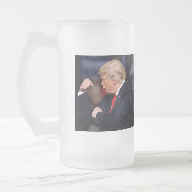 Trump 2024 - Underbar American Comeback Frostat Ölglas (Vänster)