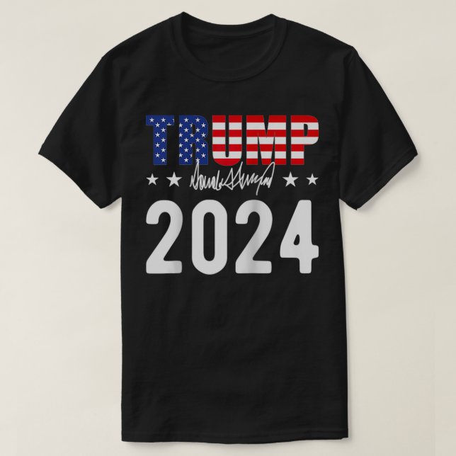 Trump 2024 USA Donald Trumpval 2024 T Shirt (Design framsida)