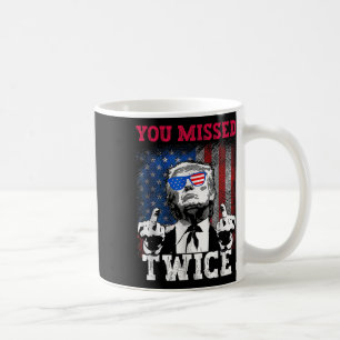 Trump 2024 USA flagga du missat två gånger Kaffemugg
