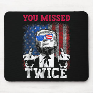 Trump 2024 USA flagga du missat två gånger Musmatta