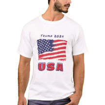 Trump 2024 USA flagga