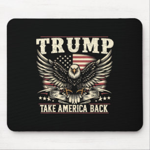 Trump 2024 USA flagga tar Amerika tillbaka Eagle A Musmatta
