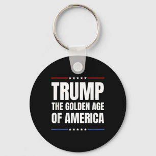 Trump 2024, USA Patriotics gyllene ålder Nyckelring