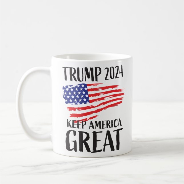 Trump 2024-val kaffemugg (Vänster)