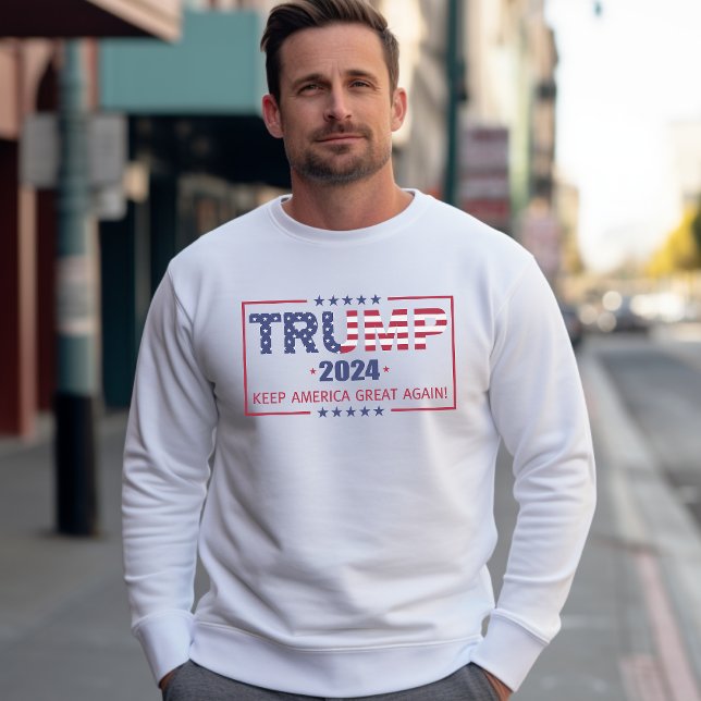 Trump 2024 Val Lång Ärmad Tröja (Skapare uppladdad)