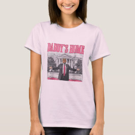 Trump 2024 Val Pappor Hemma Rosa T Shirt