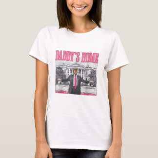 Trump 2024 Val Pappor Hemma Rosa T Shirt