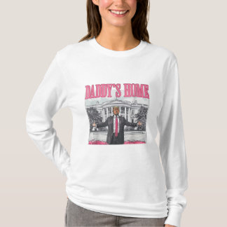 Trump 2024 Val Pappor Hemma Rosa T Shirt