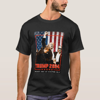 Trump 2024 Val Shot Won som ska stoppas T Shirt