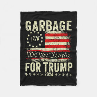 Trump 2024 Val Sopor Omröstning om trumfkort Fleecefilt