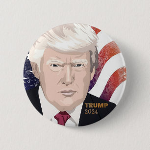 Trump 2024 Valknapp Knapp