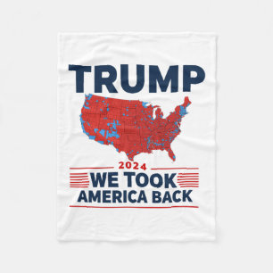 Trump 2024 Vi tog Amerika Byck-valresultat M Fleecefilt