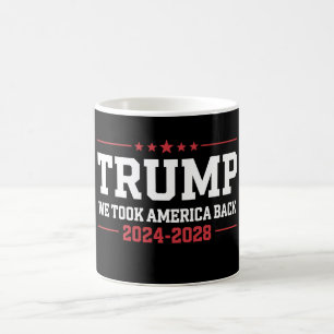 Trump 2024 Vi Tog Amerika Tillbaka 47 USA Kaffemugg