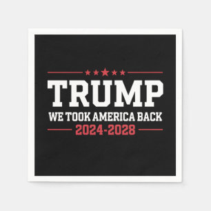 Trump 2024 Vi Tog Amerika Tillbaka 47 USA Pappersservett