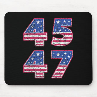 Trump 2024 Vintage 45 47 America Flagga Tee for Wo Musmatta