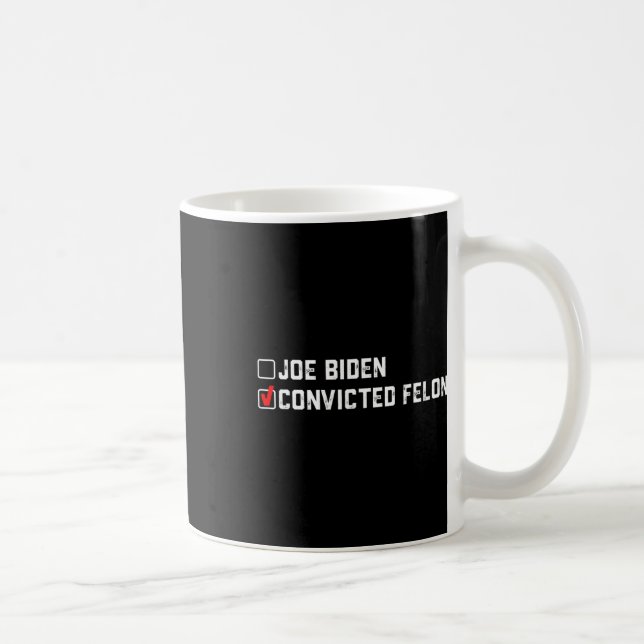 Trump 2024 Vs Joe Biden Ballot Papper Funny 2024 F Kaffemugg (Höger)