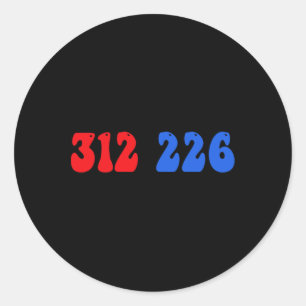 Trump 2024 Winner 312 American VALResults 31 Runt Klistermärke