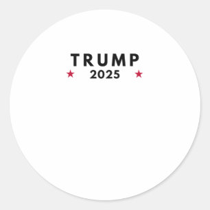 Trump 2025 2 runt klistermärke