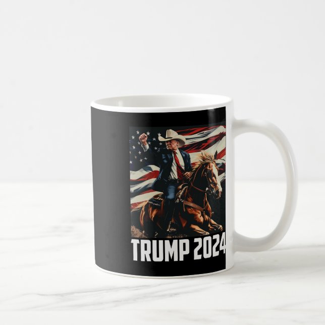 Trump 2025 4:e juli Patriotic America Independe Kaffemugg (Höger)