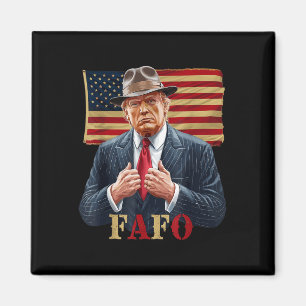 Trump 2025 American Flagga St. Patricks Day Magnet