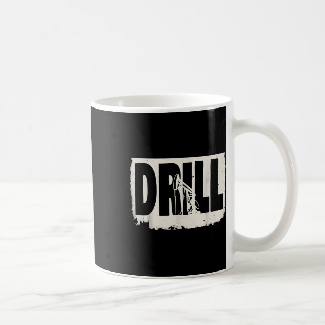 Trump 2025 Drill Baby-installationsformat Kaffemugg (Höger)