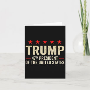 Trump 2025 Flagga (på Byck) 47:e presidenten Trump Kort