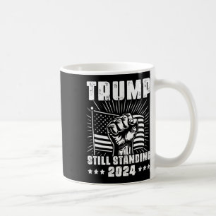 Trump 2025 Fortfarande Stående Amerikansk Flagga D Kaffemugg